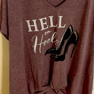 Burgundy Woman Tee.  New with tags!